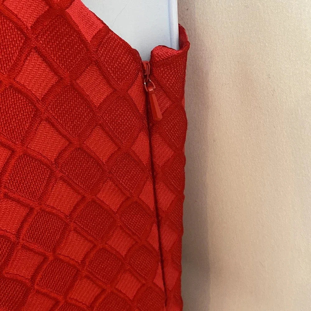 Anthropologie Moulinette Soeurs Minette red silk blend midi dress size 2 - Picture 10 of 17